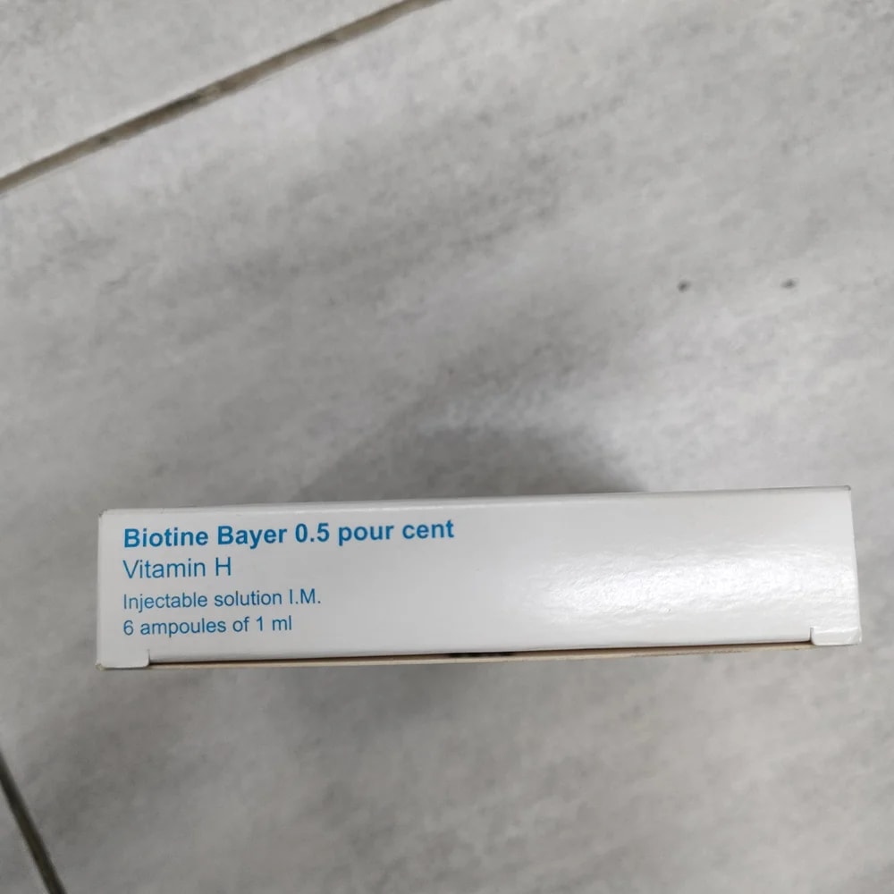 Biotine Bayer 0.5% 0.5% injectable solution / 1 ml - Depot De Pharmacie "A" Kim Houy