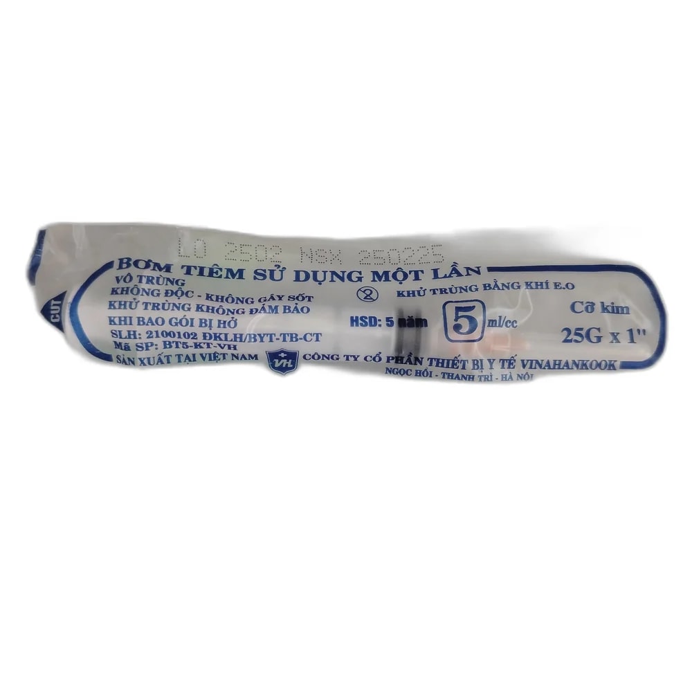 Vinahankook Disposable Syringe 5 mL Not available - PHARMA ASSIST PHARMACY
