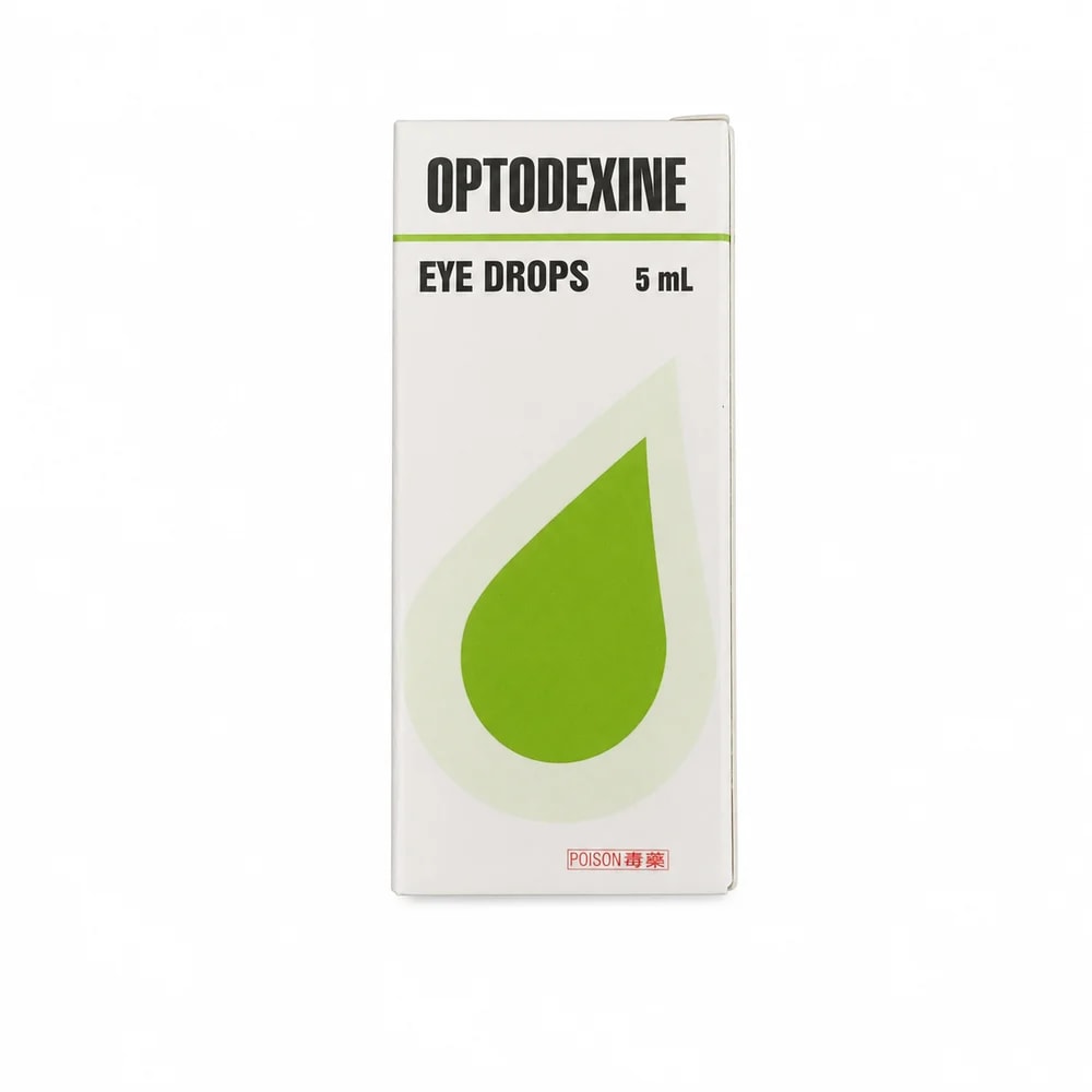 Optodexine Chloramphenicol 5 mg/mL; dexamethasone sodium phosphate 1 mg/mL; tetrahydrozoline hydrochloride 0.25 mg/mL eye drops, 5 mL - Preah Chan Tep Pharmacy 