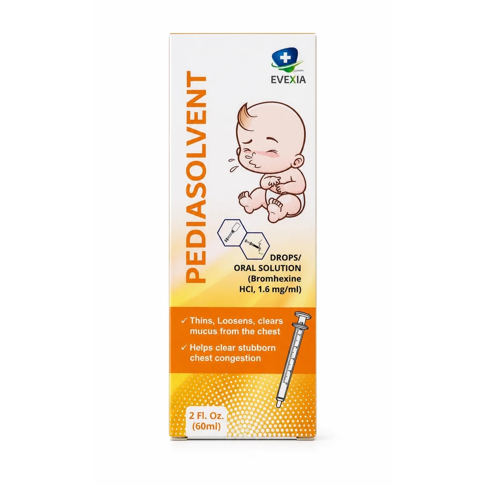 Pediasolvent Bromhexine hydrochloride 1.6 mg/ml - Preah Chan Tep Pharmacy