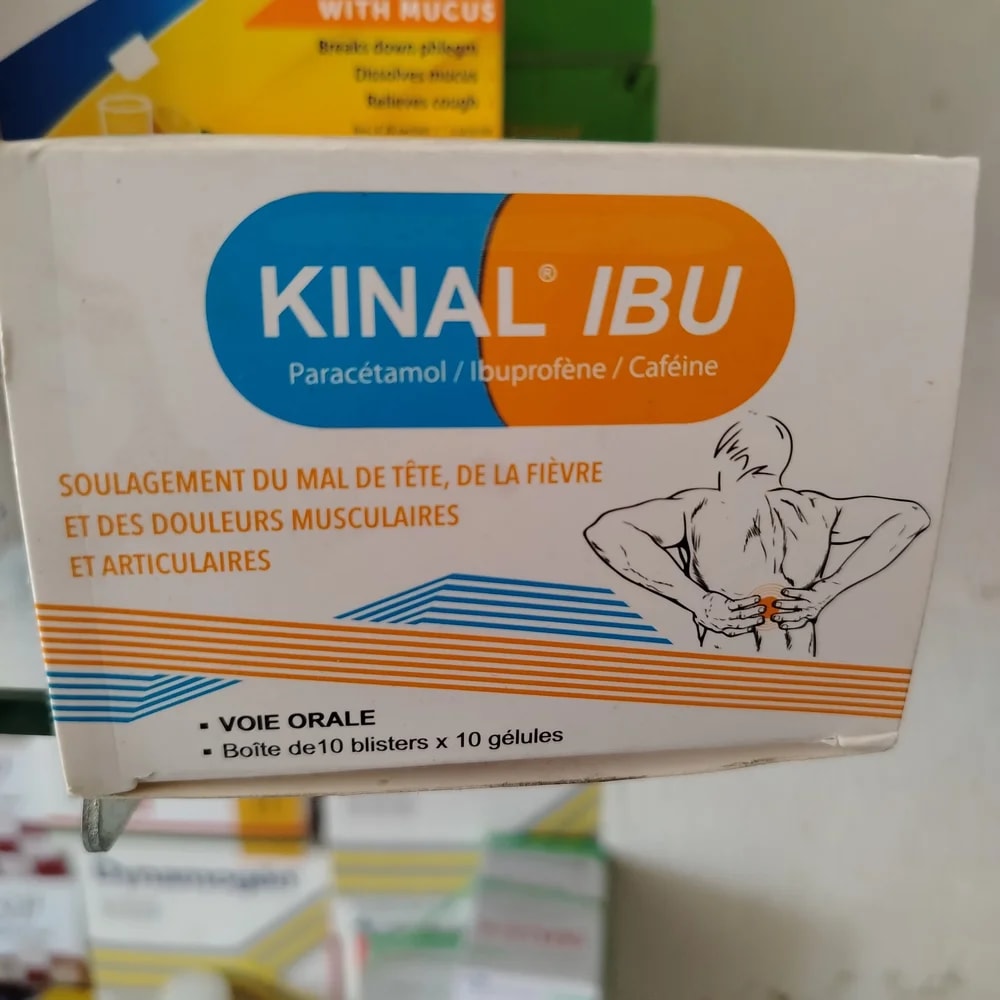 Kinal Ibu Paracetamol 325 mg + Ibuprofen 200 mg + Caffeine 30 mg per capsule - CHEANIMUL PHARMACY