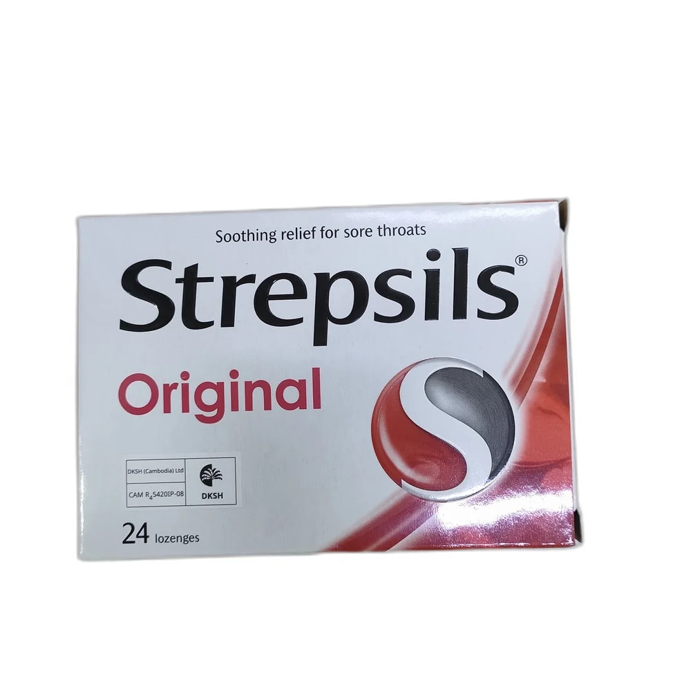 Strepsils Original Dichlorophenylcarbinol 1.2 mg + Amylmetacresol 0.6 mg - Depot de Pharmacie B Rotha