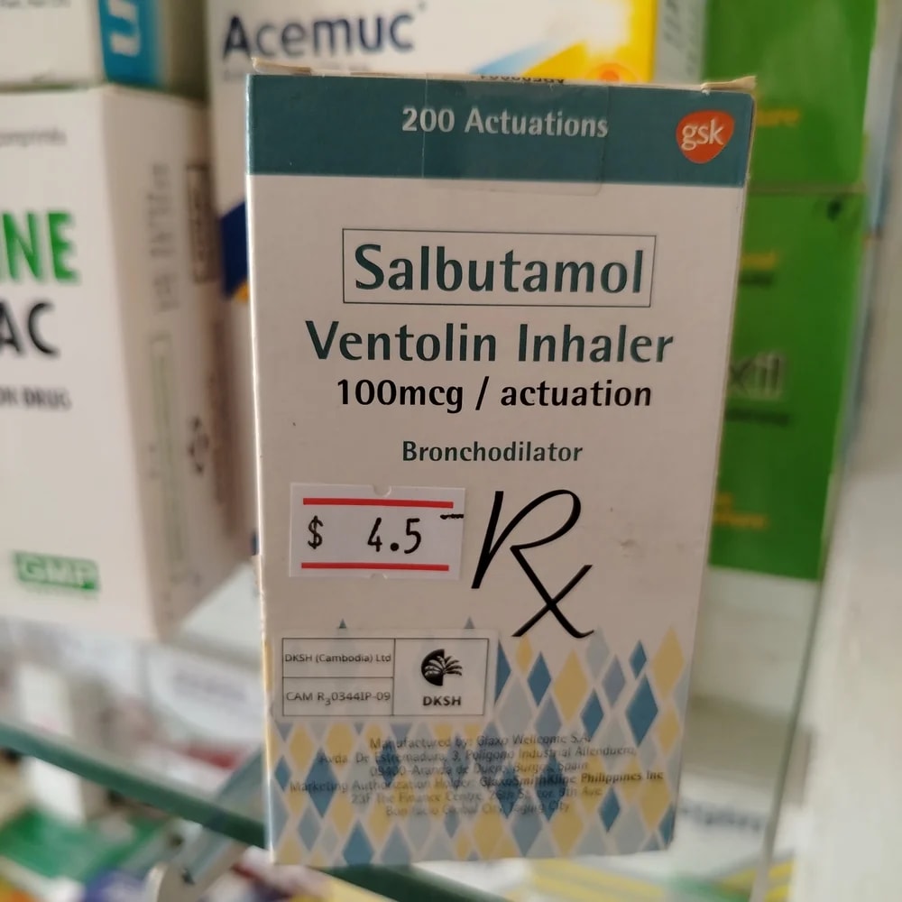 Ventolin Inhaler Salbutamol 100 mcg per actuation - CHEANIMUL PHARMACY