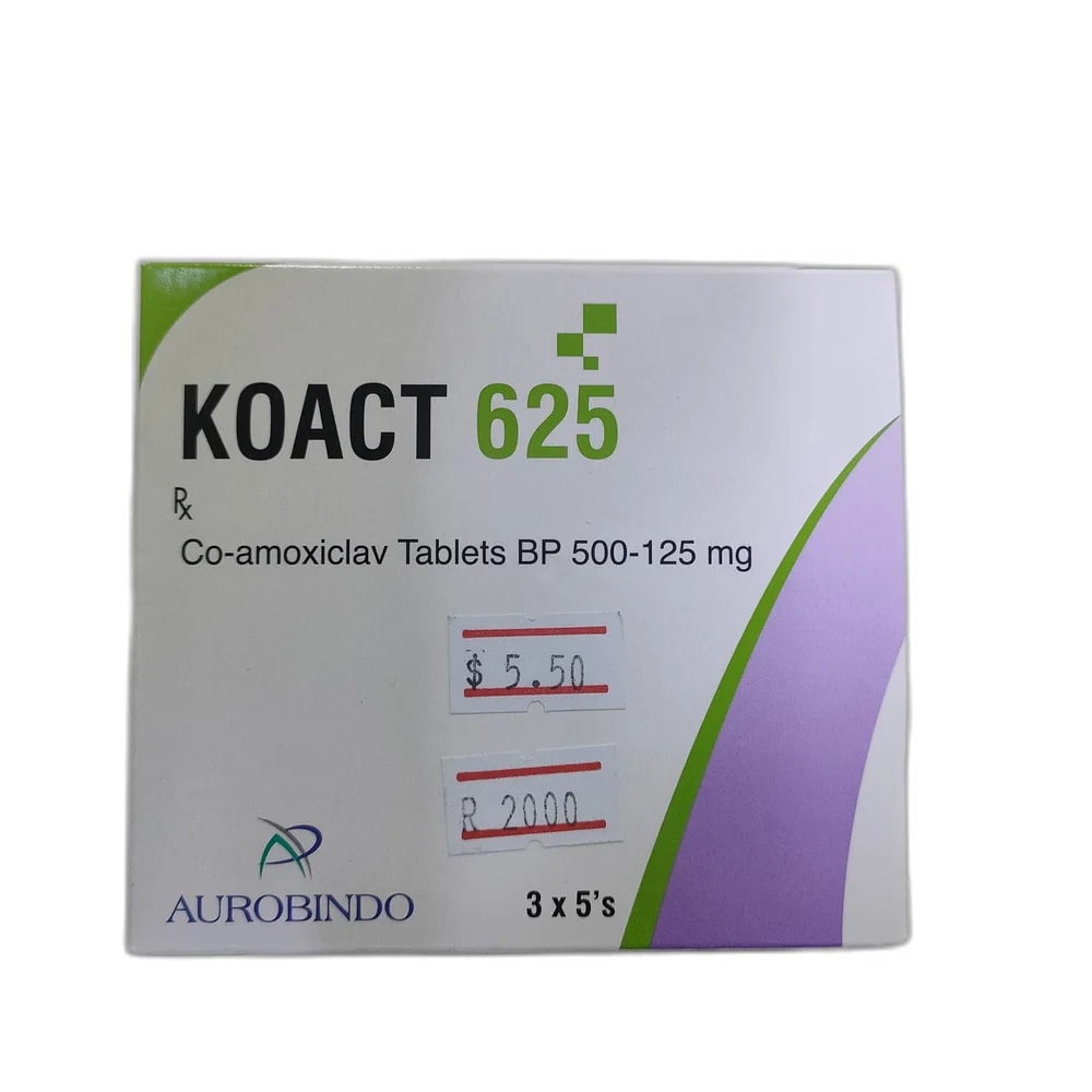 KOACT 625 mg (500 mg / 125 mg) - Depot de Pharmacie B Rotha