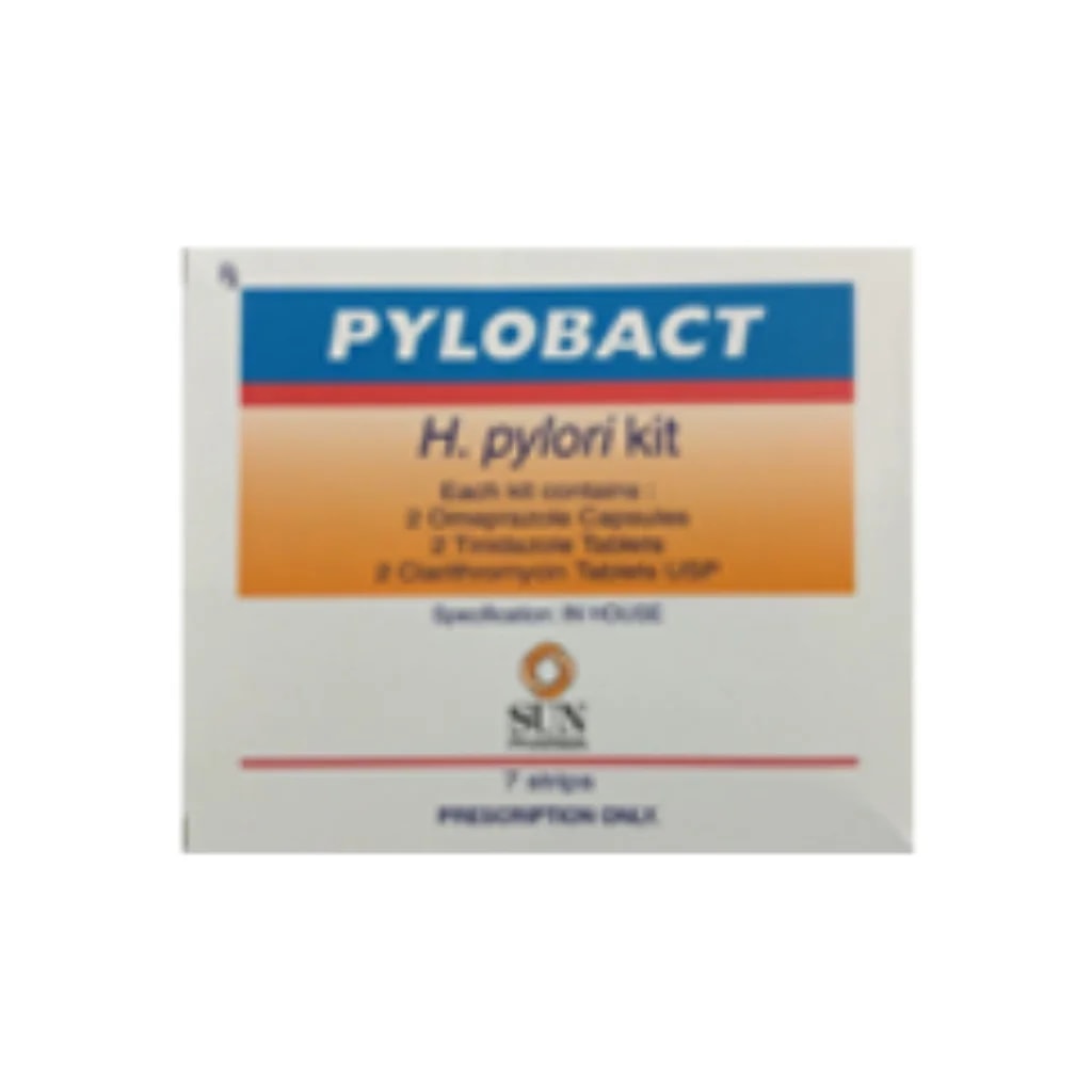 Pylobact (Omeprazole 20mg/Tinidazole 500mg/Clarithromycin 250mg) Not available - Phnom Penh Care Pharmacy 2ND Floor / Under CENTRAL HOSPITAL