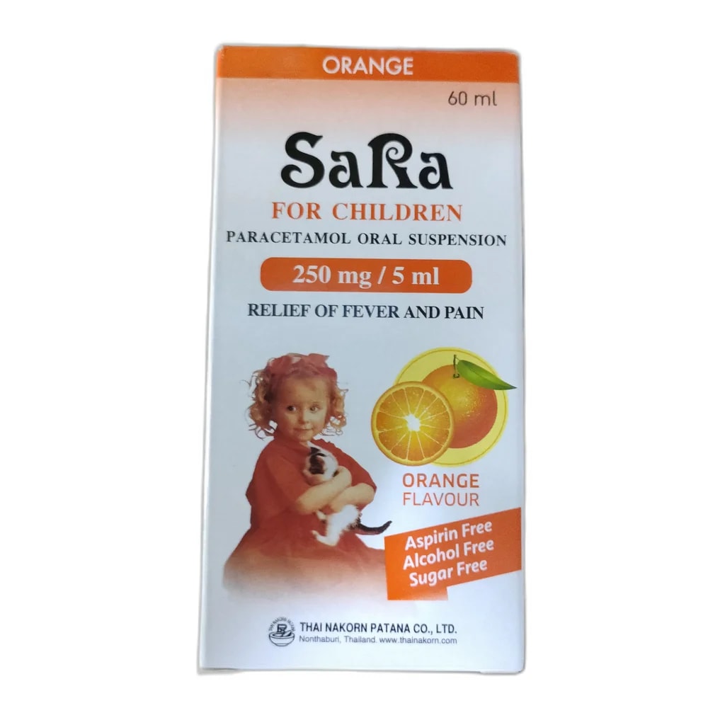SaRa For Children 250 mg per 5 mL - PHARMACIE PORNLEU PICH
