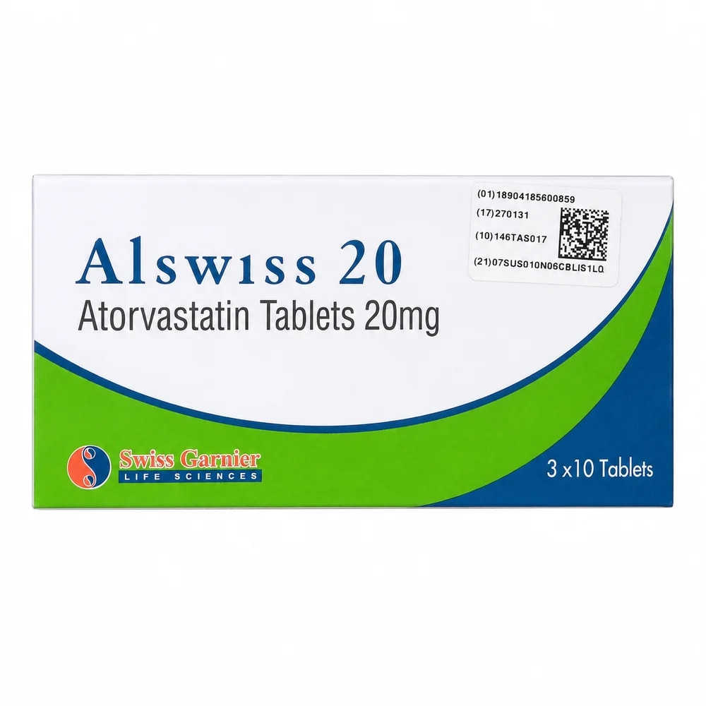 Als­wiss Atorvastatin 20 mg - Kim Yi