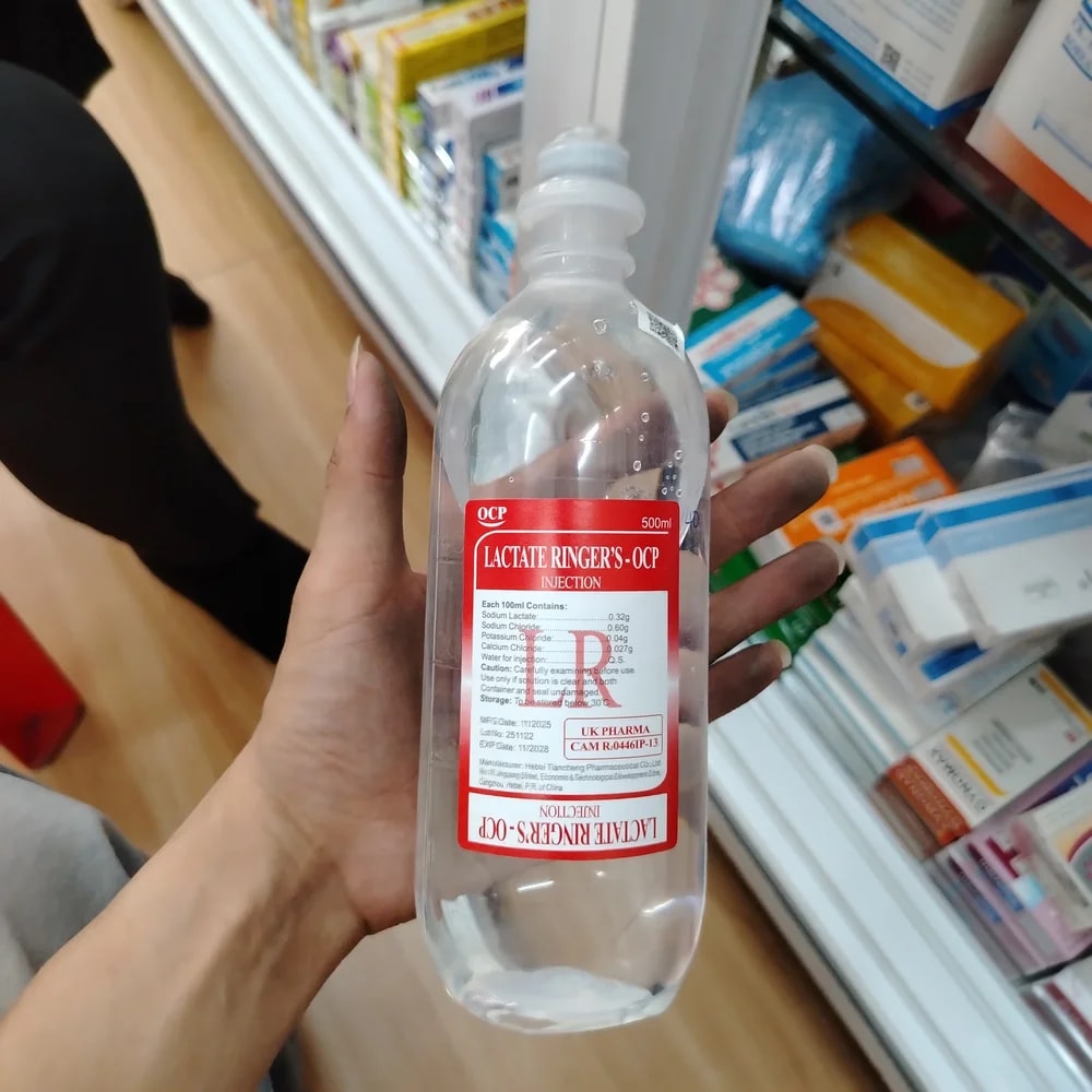 Lactate Ringer's-OCP Sodium lactate 0.32 g, sodium chloride 0.60 g, potassium chloride 0.04 g, and calcium chloride 0.027 g per 100 mL - Reachiny Pharmacy