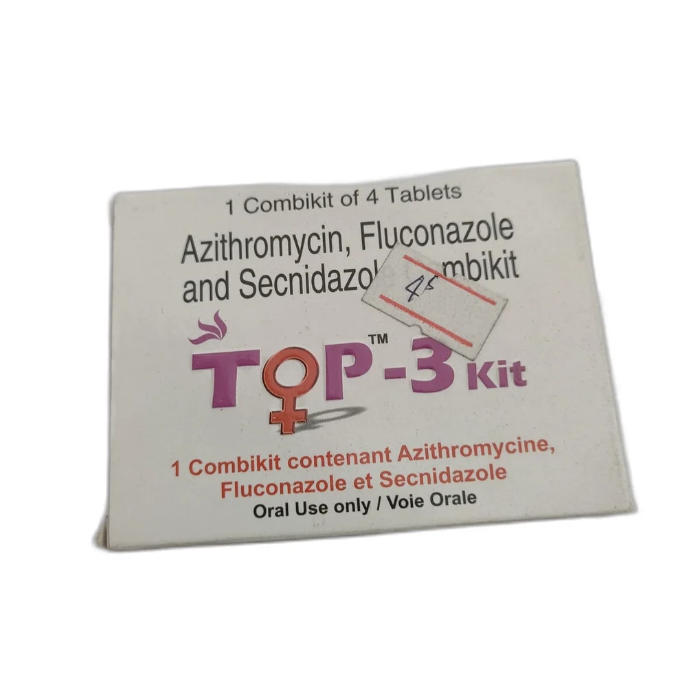 TOP-3 Kit Azithromycin 1 g + Fluconazole 150 mg + Secnidazole 1 g x2 - MEY PHARMA PHARMACY