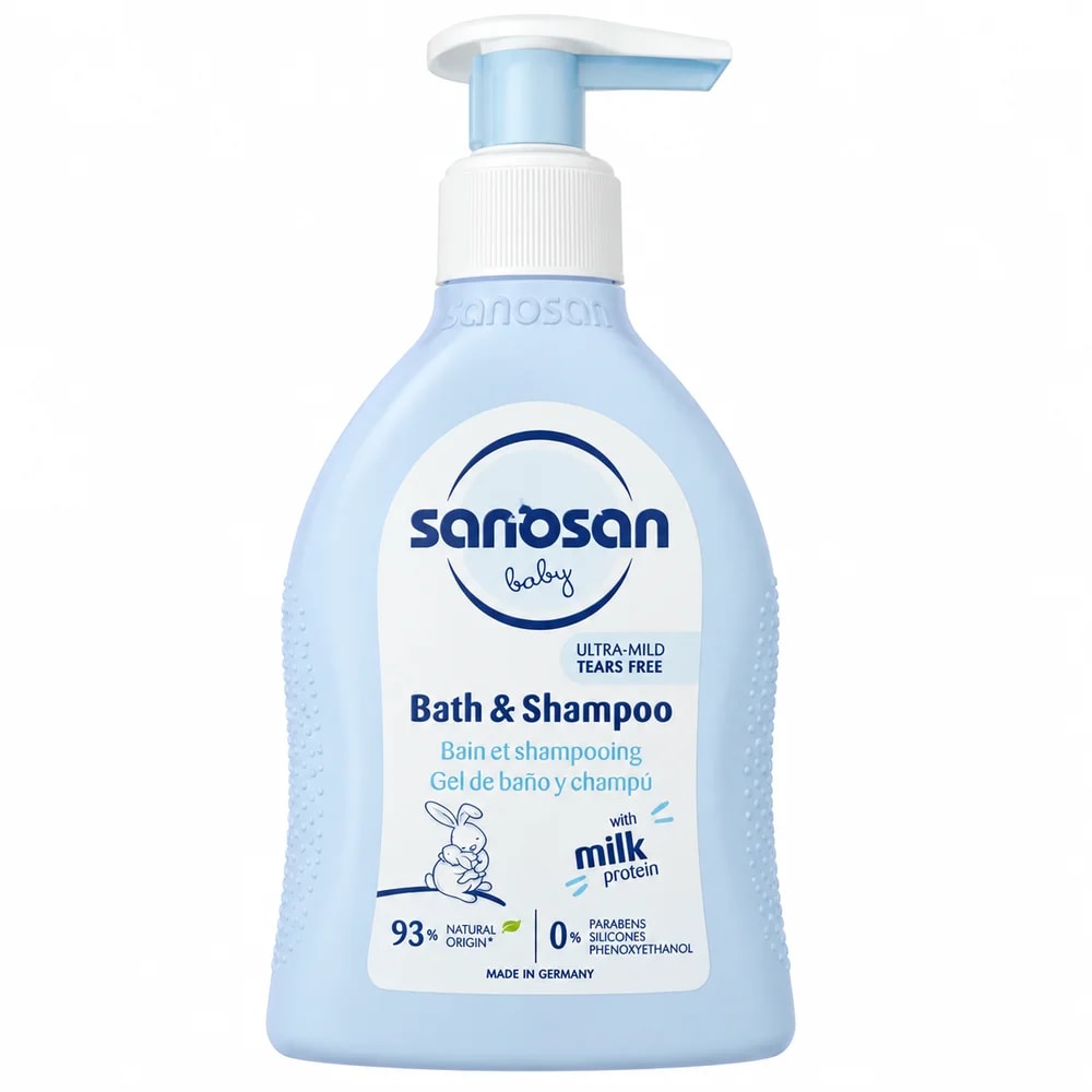 Sanosan Baby Bath & Shampoo 200 ml - Pharmacy Krech hong