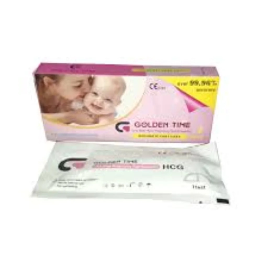 Golden Time One Step HCG Pregnancy Test (Cassette) Single-use test cassette - Depot De Pharmacie "A" Kim Houy