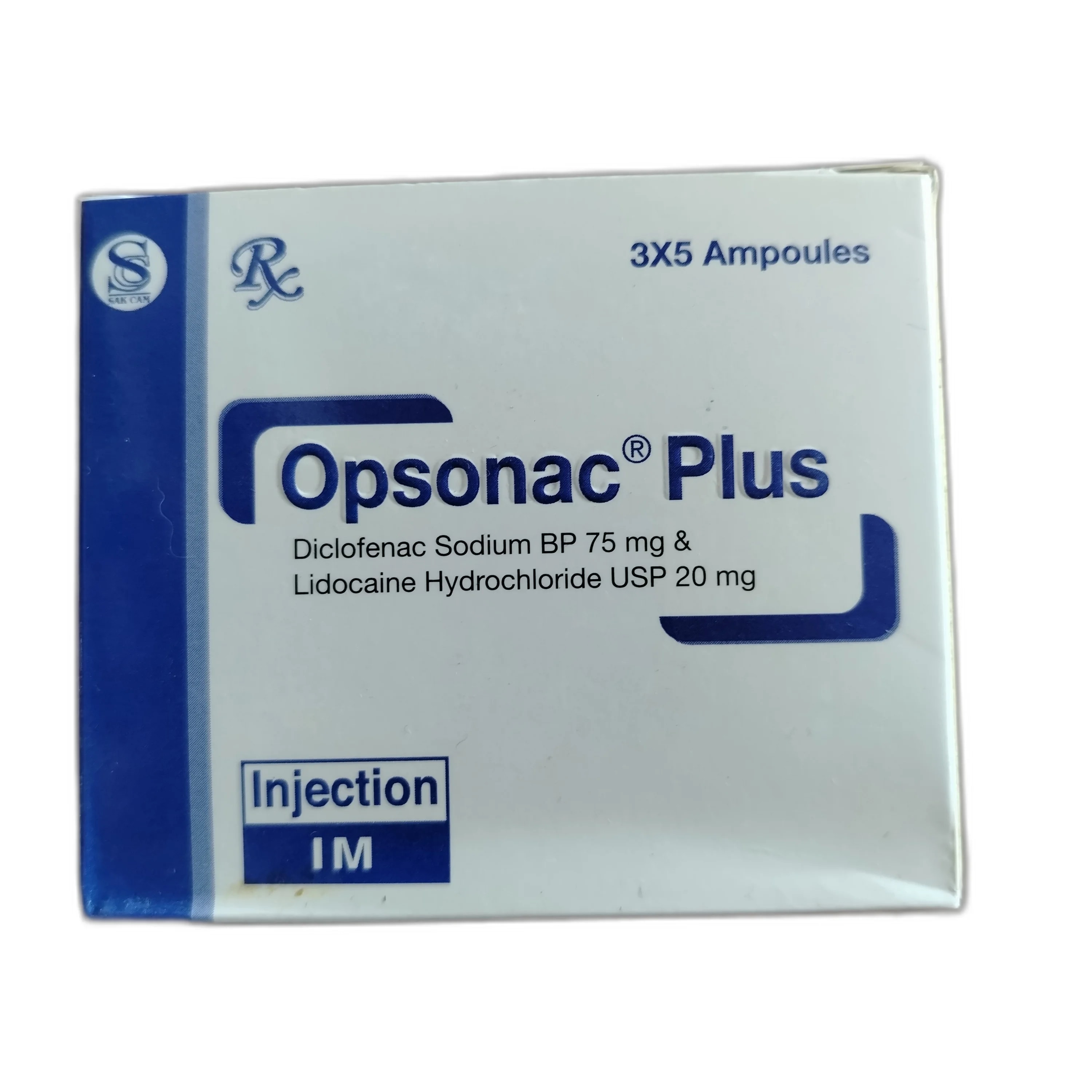 Opsonac Plus 75 mg / 20 mg per 2 ml - DARAREASH PHARMACY