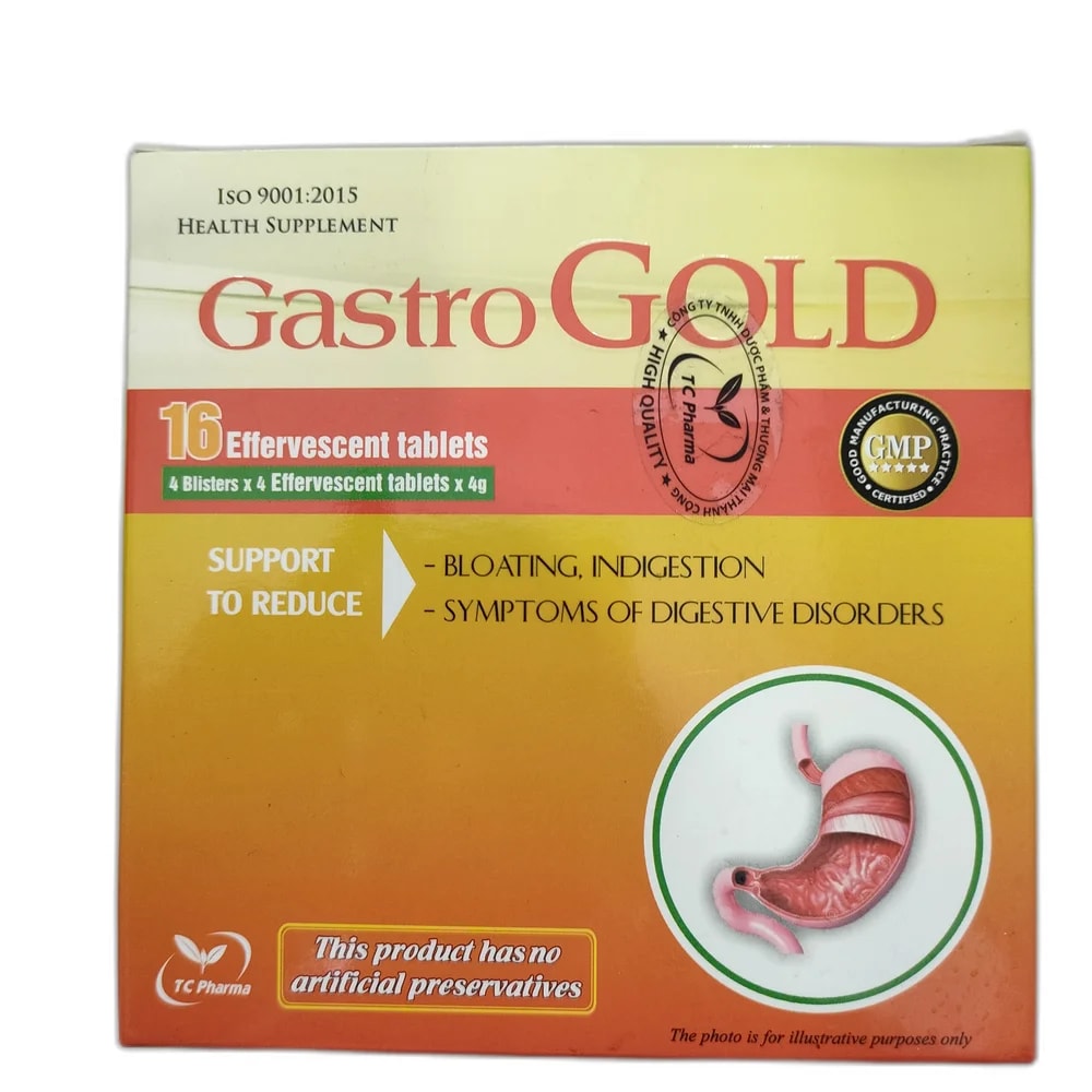 Gastro Gold 4 g per effervescent tablet - PHARMACIE MONGKUL