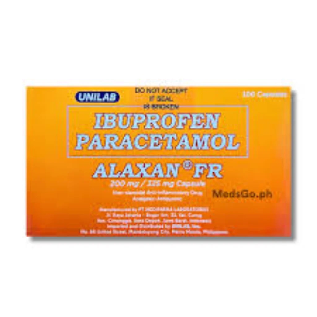 Alaxan FR 200 mg / 325 mg - Depot De Pharmacie "A" Kim Houy