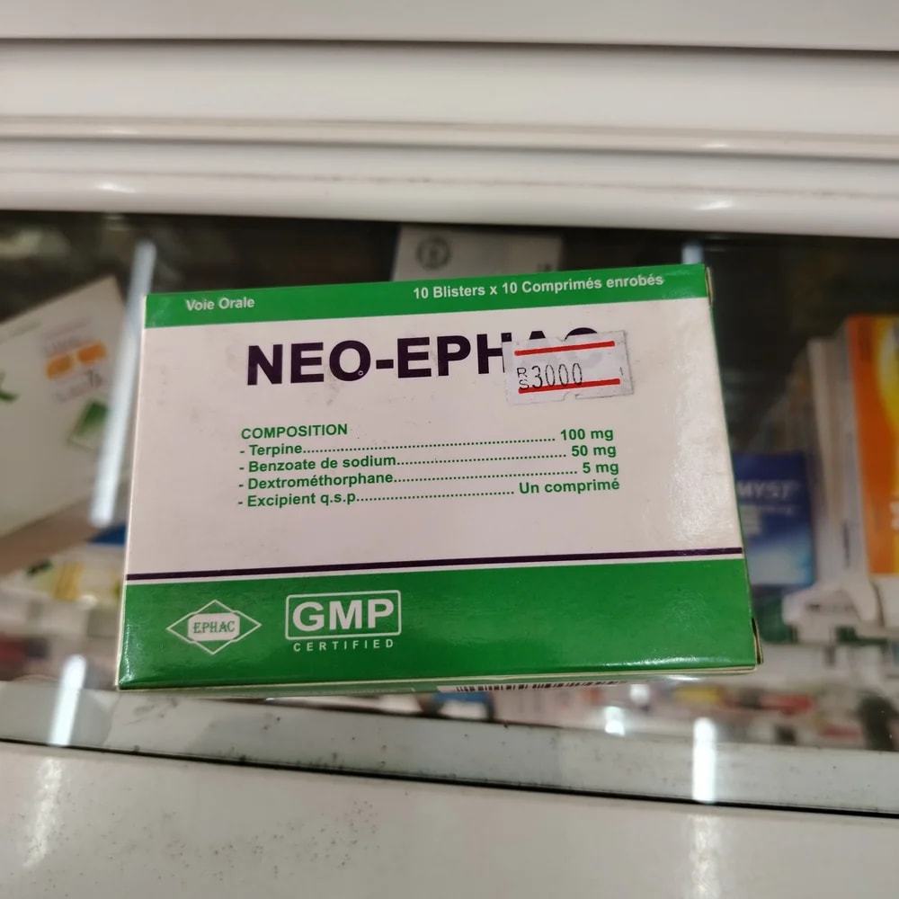 Neo-Ephac Terpin hydrate 100 mg / sodium benzoate 50 mg / dextromethorphan 5 mg - Reachiny Pharmacy