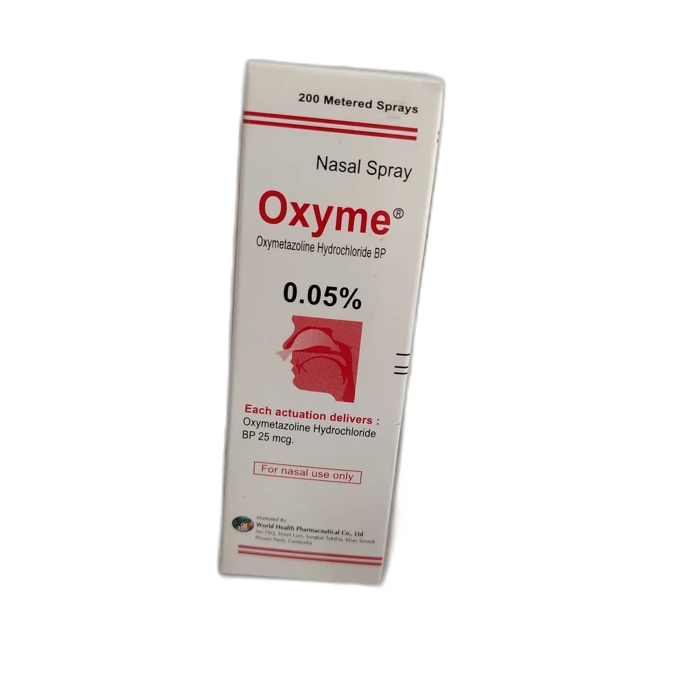 Oxyme 0.05% (each actuation delivers oxymetazoline hydrochloride BP 25 micrograms) - PHARMA ASSIST PHARMACY