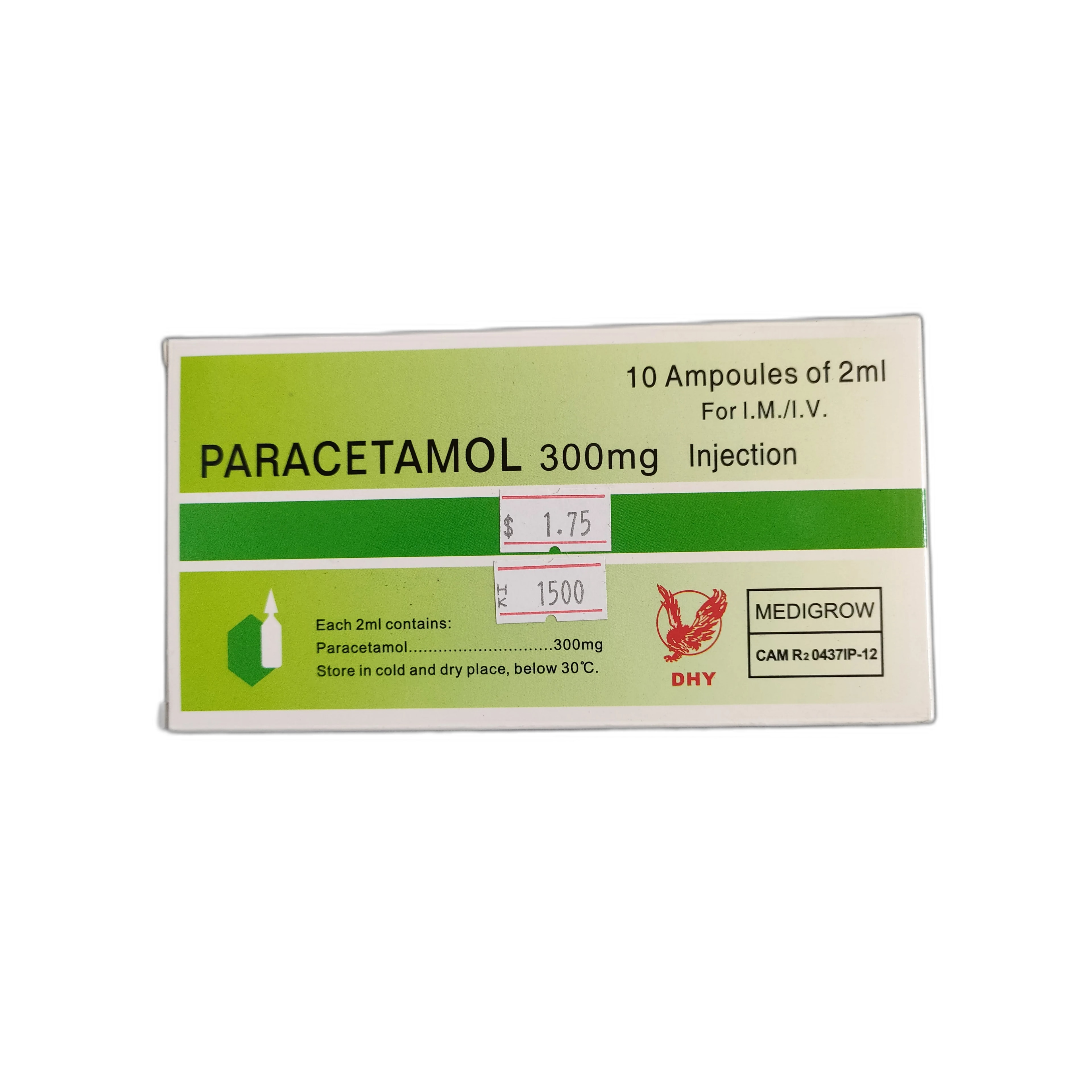 Paracetamol 300mg Injection 300mg/2ml - PRONETH PHARMA PHARMACY