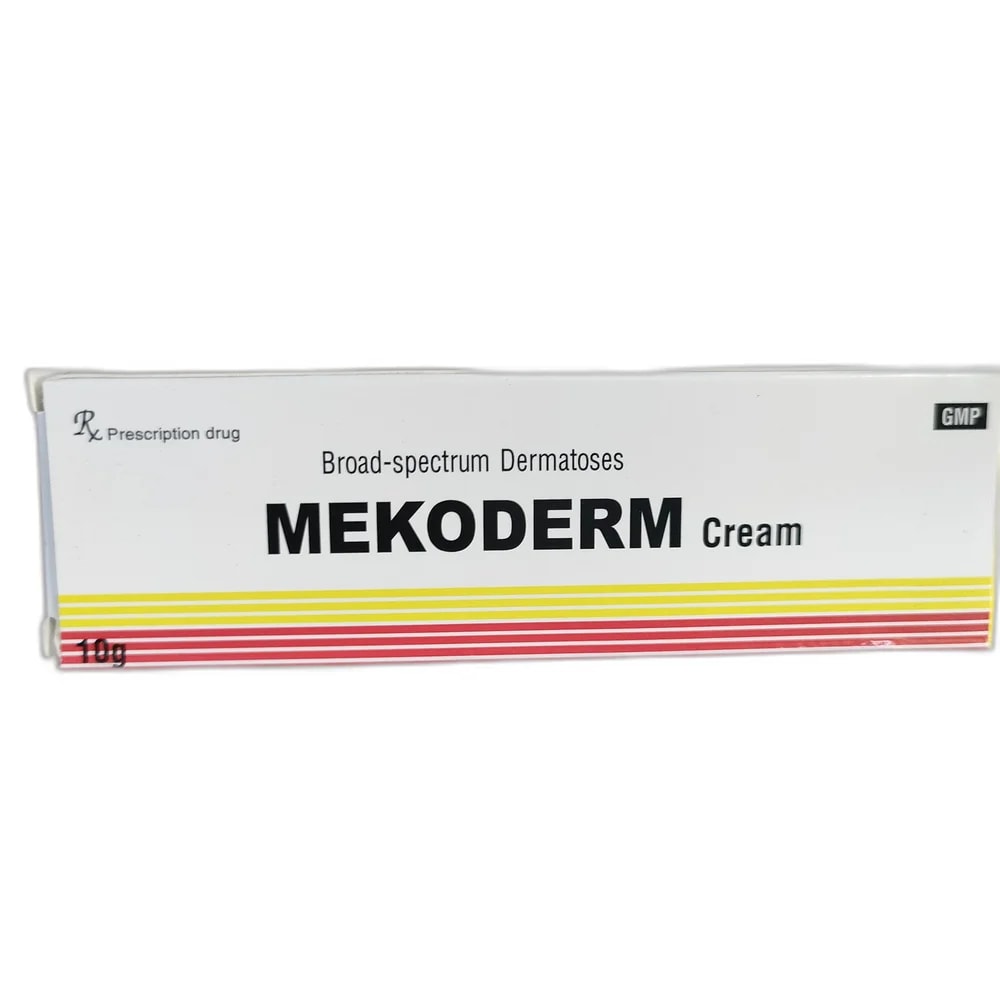 Mekoderm Econazole nitrate 10 mg/g, Triamcinolone acetonide 1 mg/g, Gentamicin sulfate 1 mg/g - PHARMACIE PORNLEU PICH