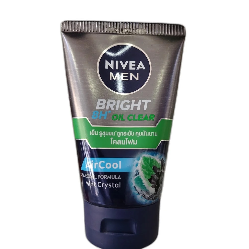 Nivea Men Bright 8H Oil Clear AirCool Mud Foam 100 g - PHARMA ASSIST PHARMACY