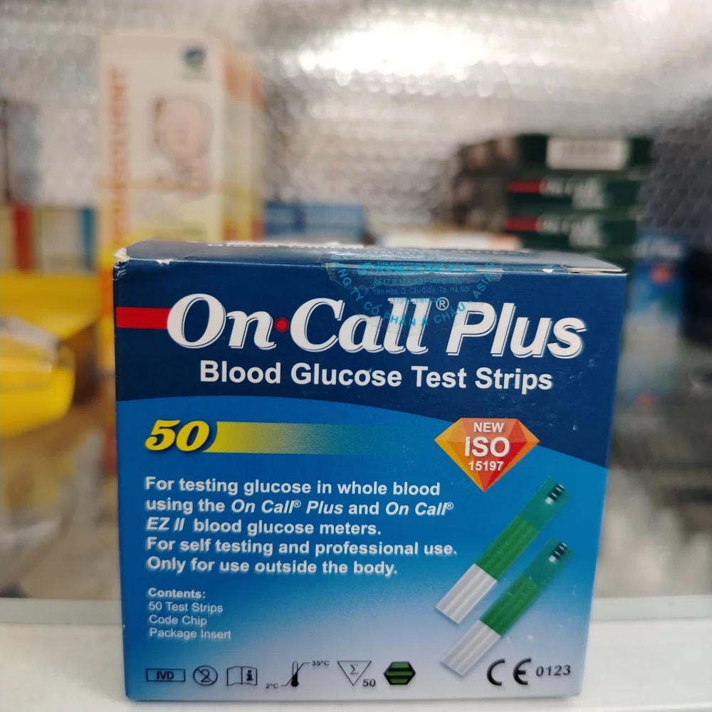 On Call Plus Blood Glucose Test Strips 50 test strips - Pharmacy Krech hong