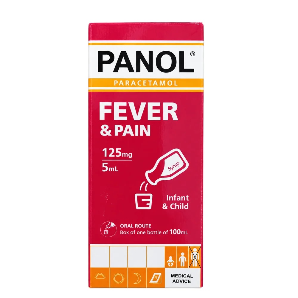 PANOL Paracetamol 125 mg/5 mL - Pharmacy Krech hong