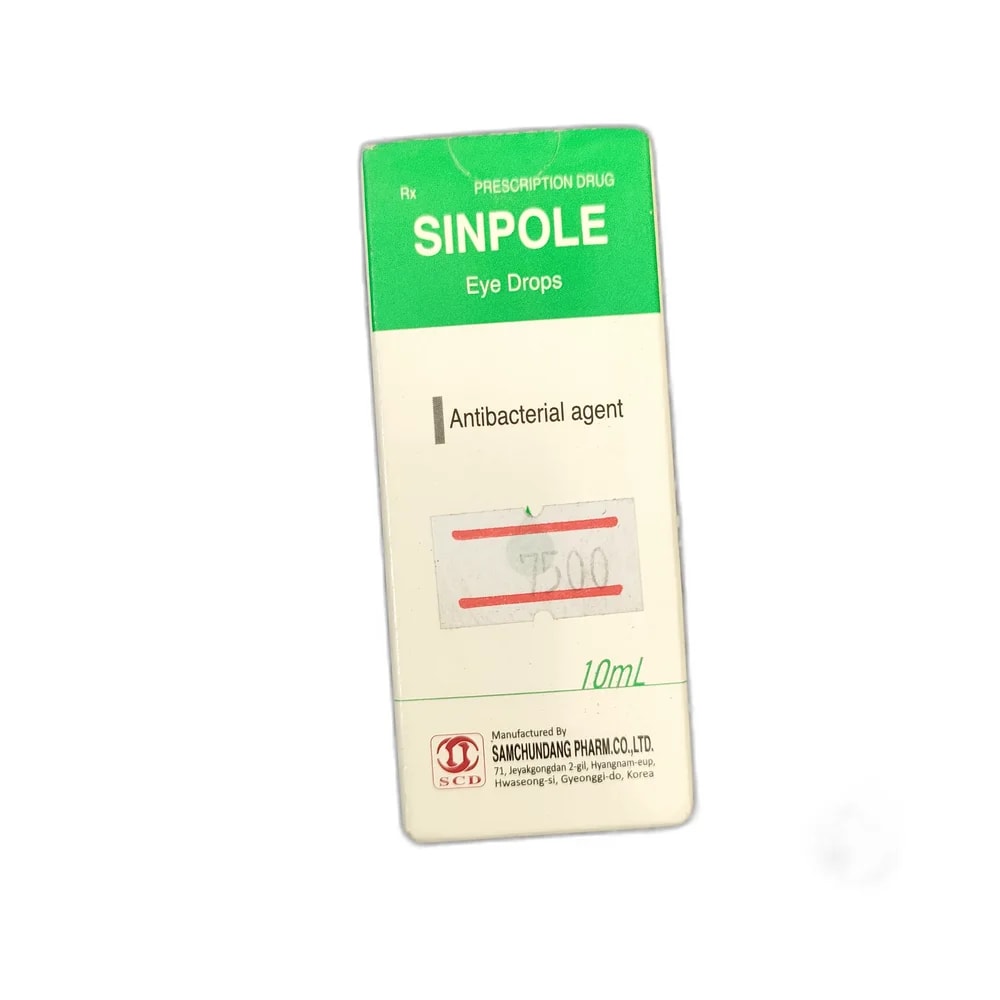 SINPOLE Chloramphenicol 5 mg / Dexamethasone 1 mg / Tetrahydrozoline HCl 0.25 mg per mL - Depot De Pharmacie "A" Kim Houy