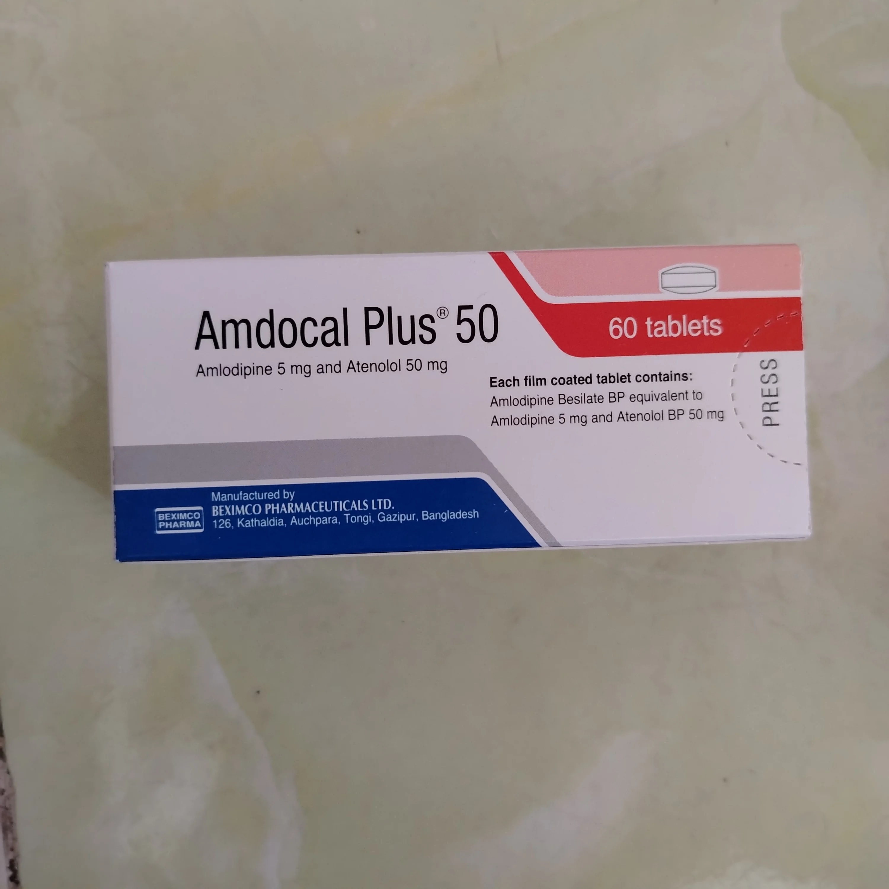 Amdocal Plus 50 5 mg / 50 mg - Phal Cham Rouen