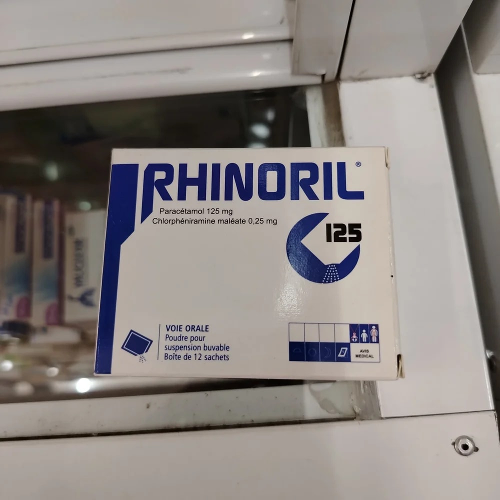 Rhinoril Paracetamol 125 mg / Chlorpheniramine maleate 0.25 mg - Reachiny Pharmacy