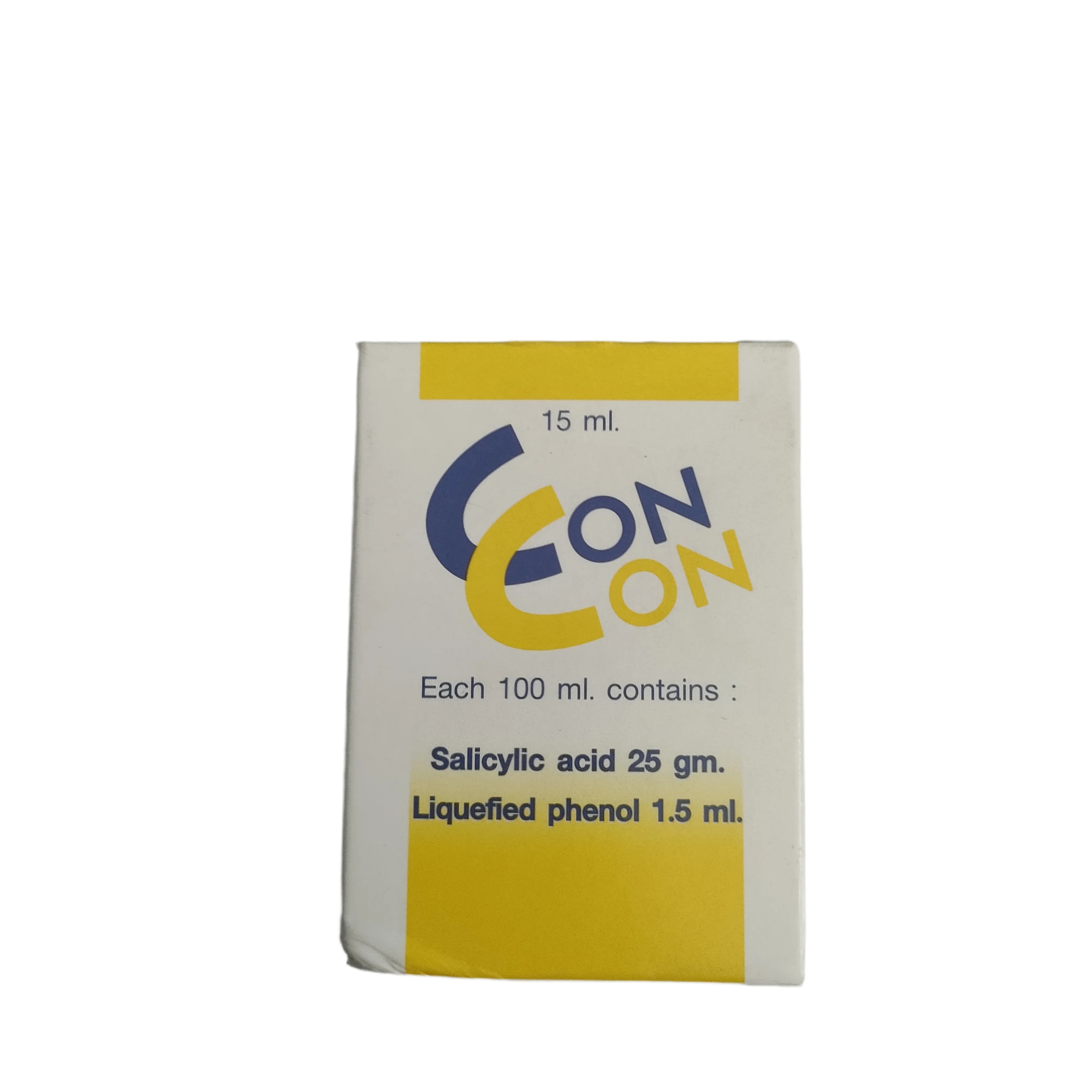 Con Con Salicylic acid 25 g / Liquefied phenol 1.5 mL per 100 mL - PHARMACY PONLEU AOSOT