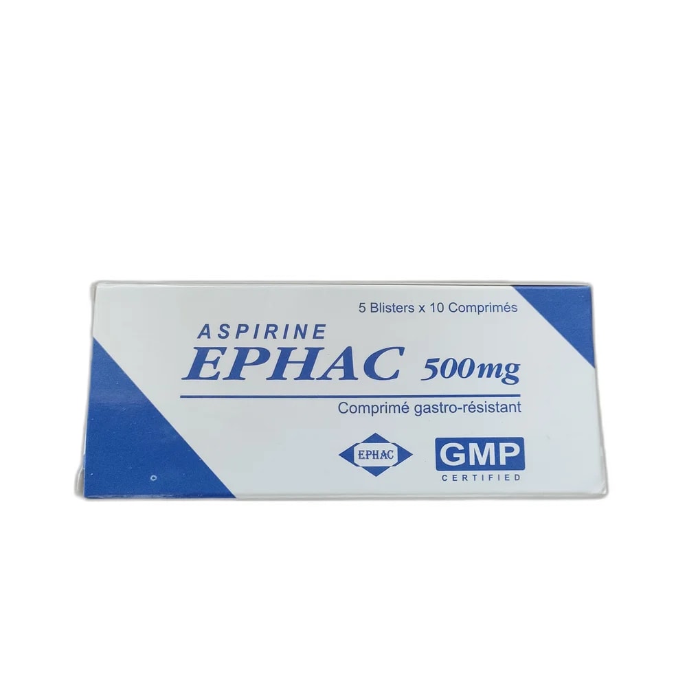 Aspirine Ephac 500 mg 500 mg - SUKHA PHARMACY