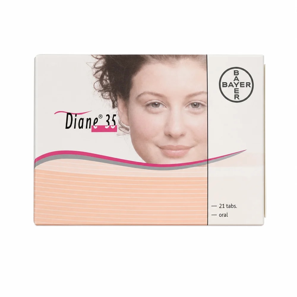 Diane 35 Cyproterone acetate 2 mg / Ethinylestradiol 0.035 mg - Preah Chan Tep Pharmacy