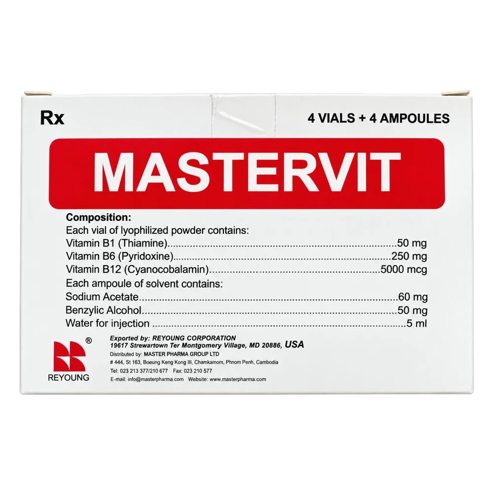 Mastervit 50 mg / 250 mg / 5000 mcg - PHARMCY ARUN REAS