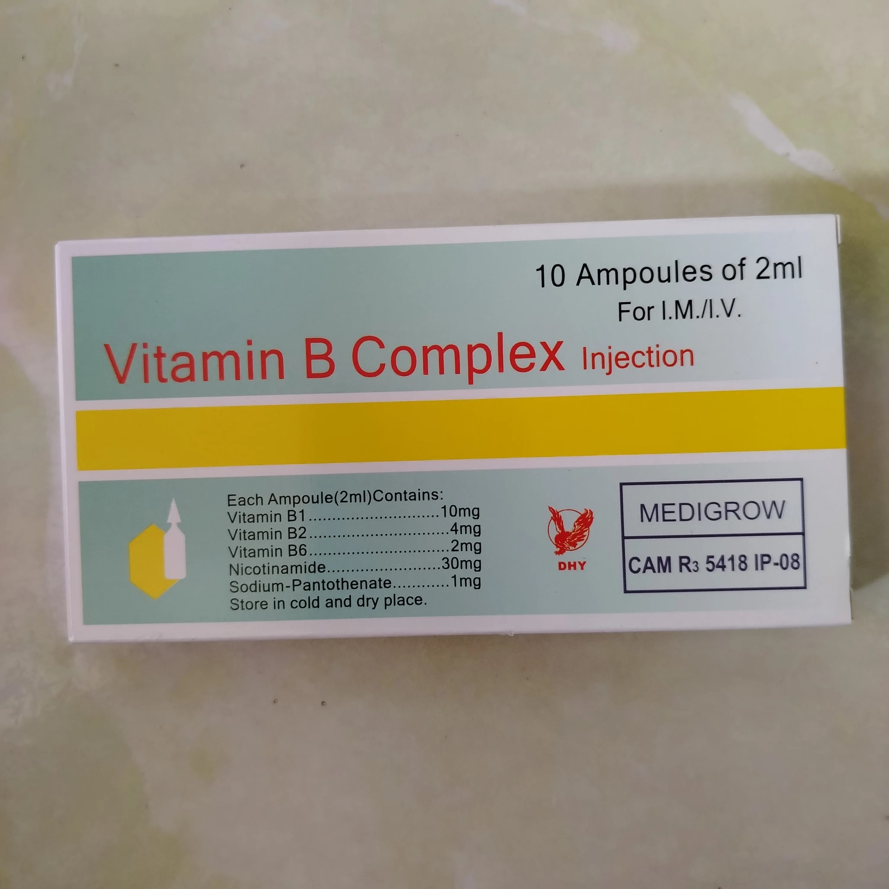 Vitamin B Complex Injection 2 ml - Phal Cham Rouen