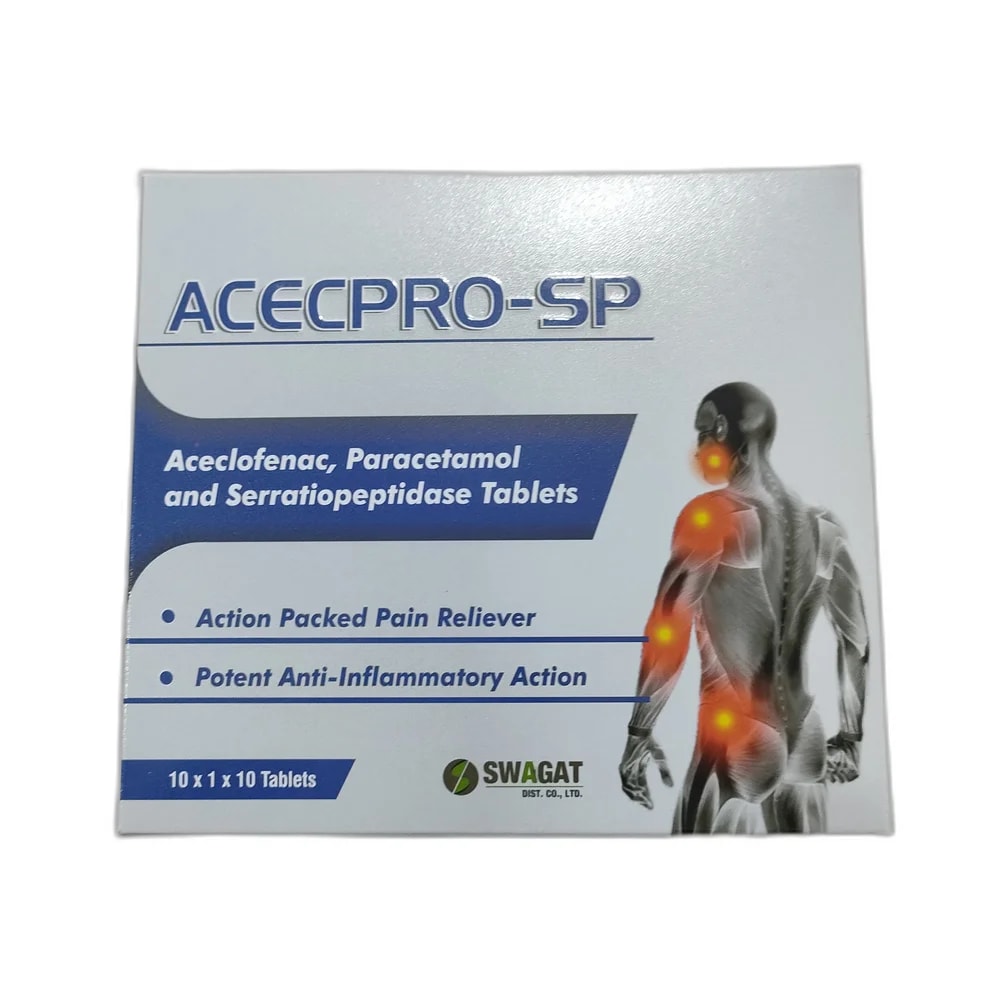 Acecpro-SP 100 mg / 500 mg / 10 mg - PHARMCARE PHARMACY