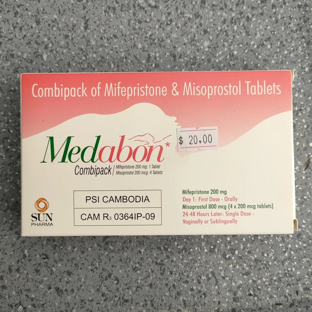 Medabon Mifepristone 200 mg + Misoprostol 200 mcg (4 tablets) - Depot De Pharmacie "A" Kim Houy