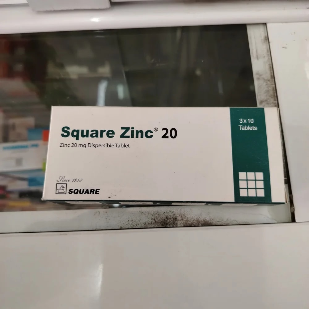 Square Zinc 20 20 mg elemental zinc - Reachiny Pharmacy