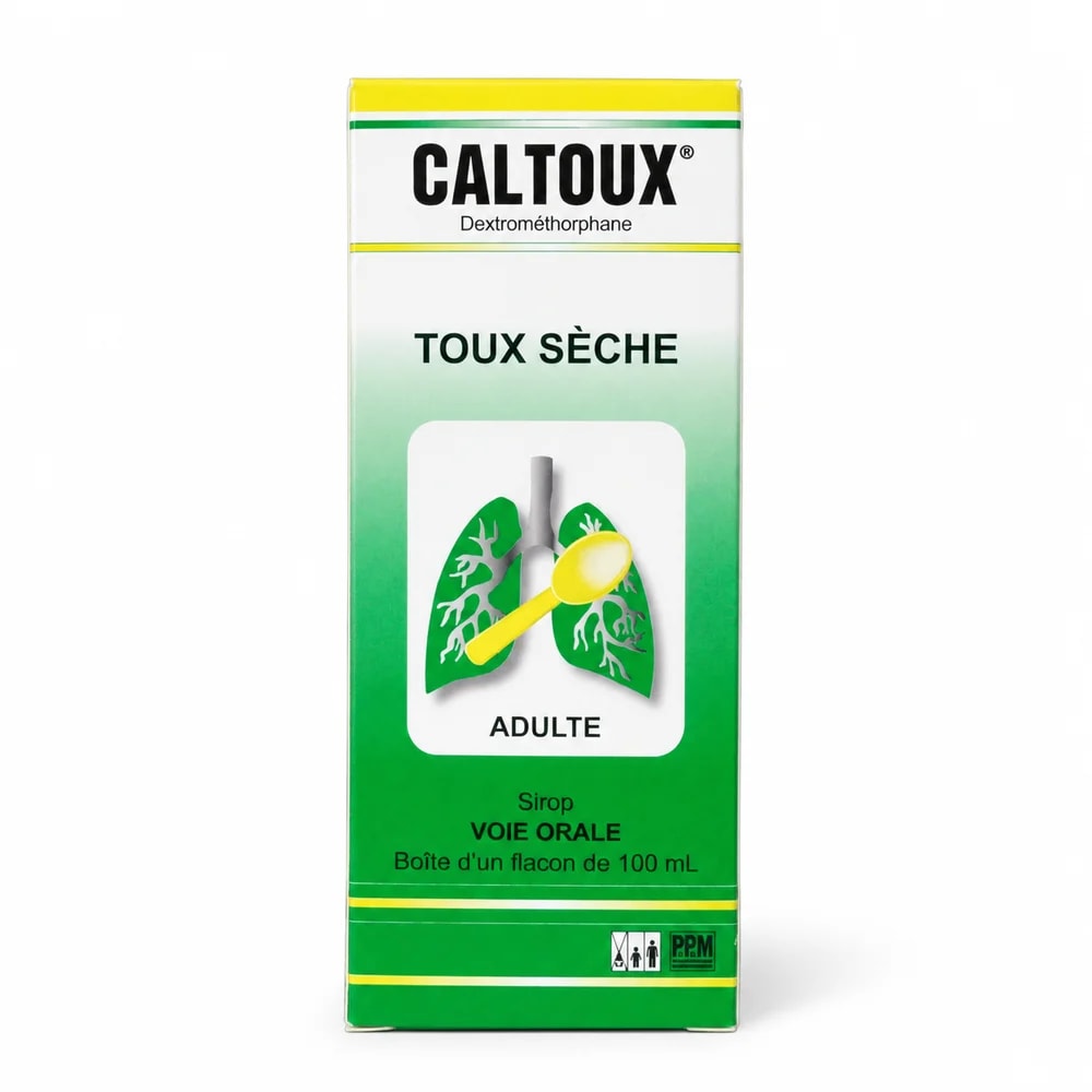 Caltoux Syrup Dextromethorphan hydrobromide 6.65 mg per 5 ml, 100 ml - Kim Yi