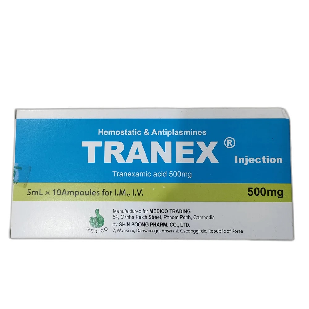 Tranex Injection 500 mg/5 mL - PHARMACIE MONGKUL