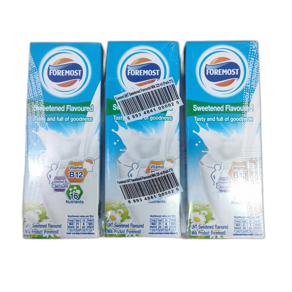 Foremost UHT Sweetened Flavoured Milk 225 mL × 6 - Depot de Pharmacie B Rotha