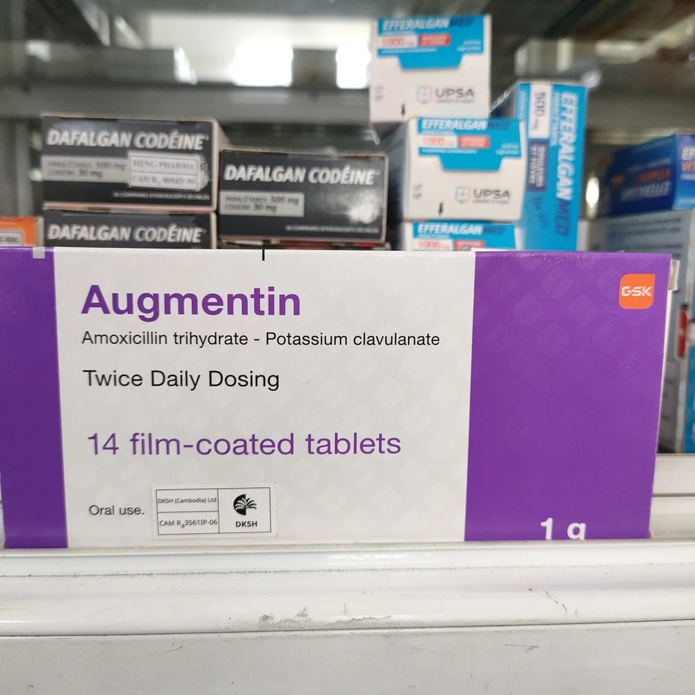 Augmentin 1 g 875 mg / 125 mg - Depot De Pharmacie "A" Kim Houy