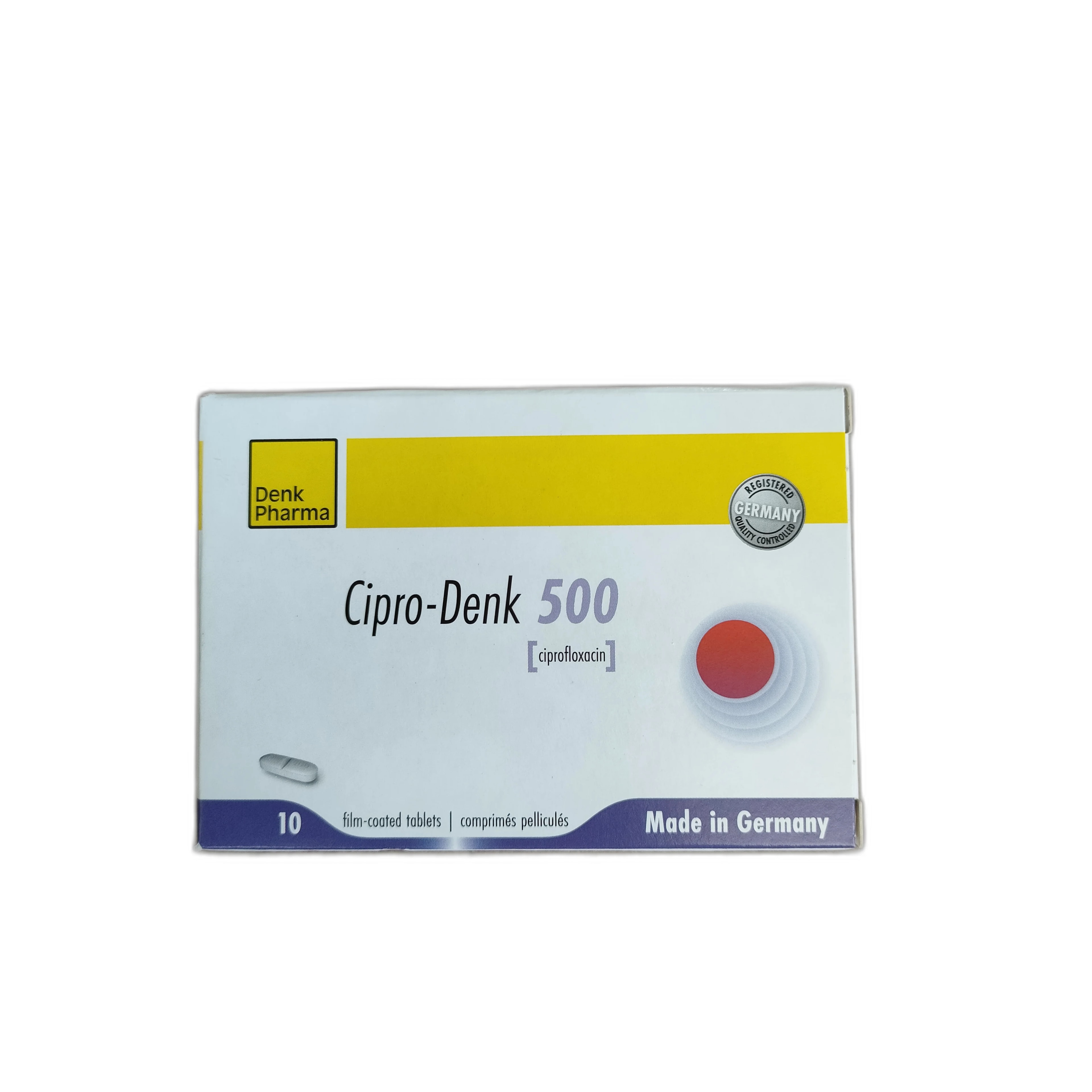 Cipro-Denk 500 500 mg - ឱសថស្ថាន សិរីមង្គលថ្មី
