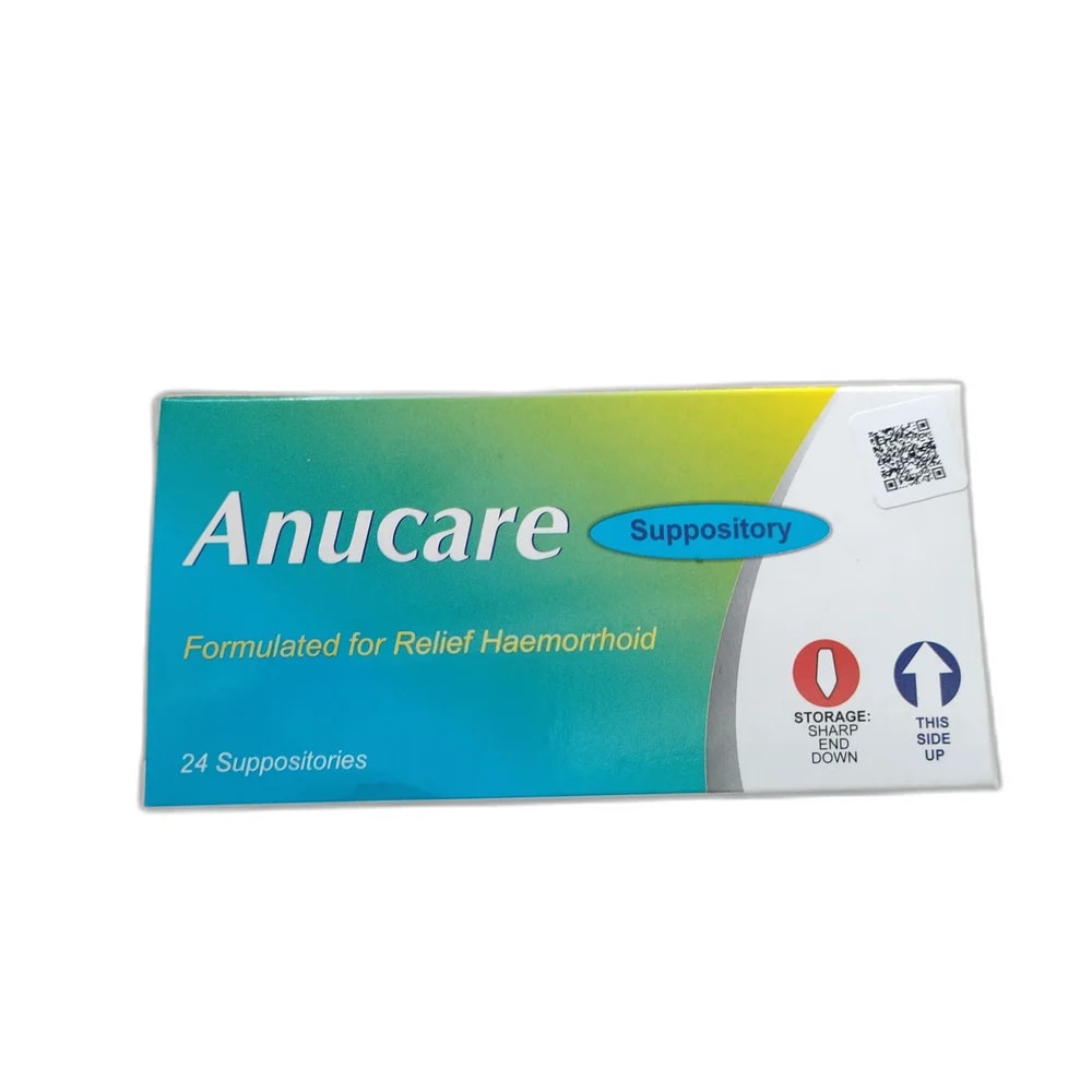 Anucare Suppository 300 mg / 50 mg / 33 mg - SUKHA PHARMACY
