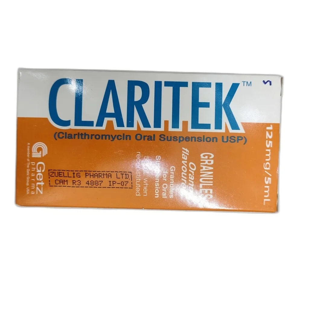 Claritek 125 mg/5 ml - Depot De Pharmacie "A" Kim Houy
