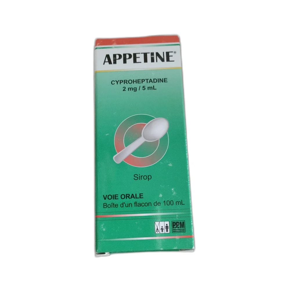 Appetine Cyproheptadine Syrup 2 mg / 5 mL, 100 mL - SUKHA PHARMACY