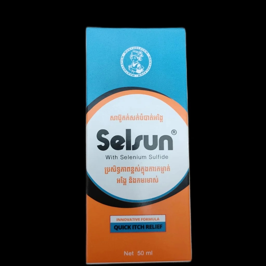 Selsun Selenium Sulfide Shampoo 50ml Selenium Sulfide 1% - PHARMARCY DARA RAKSMEY KOK CHAMBOK