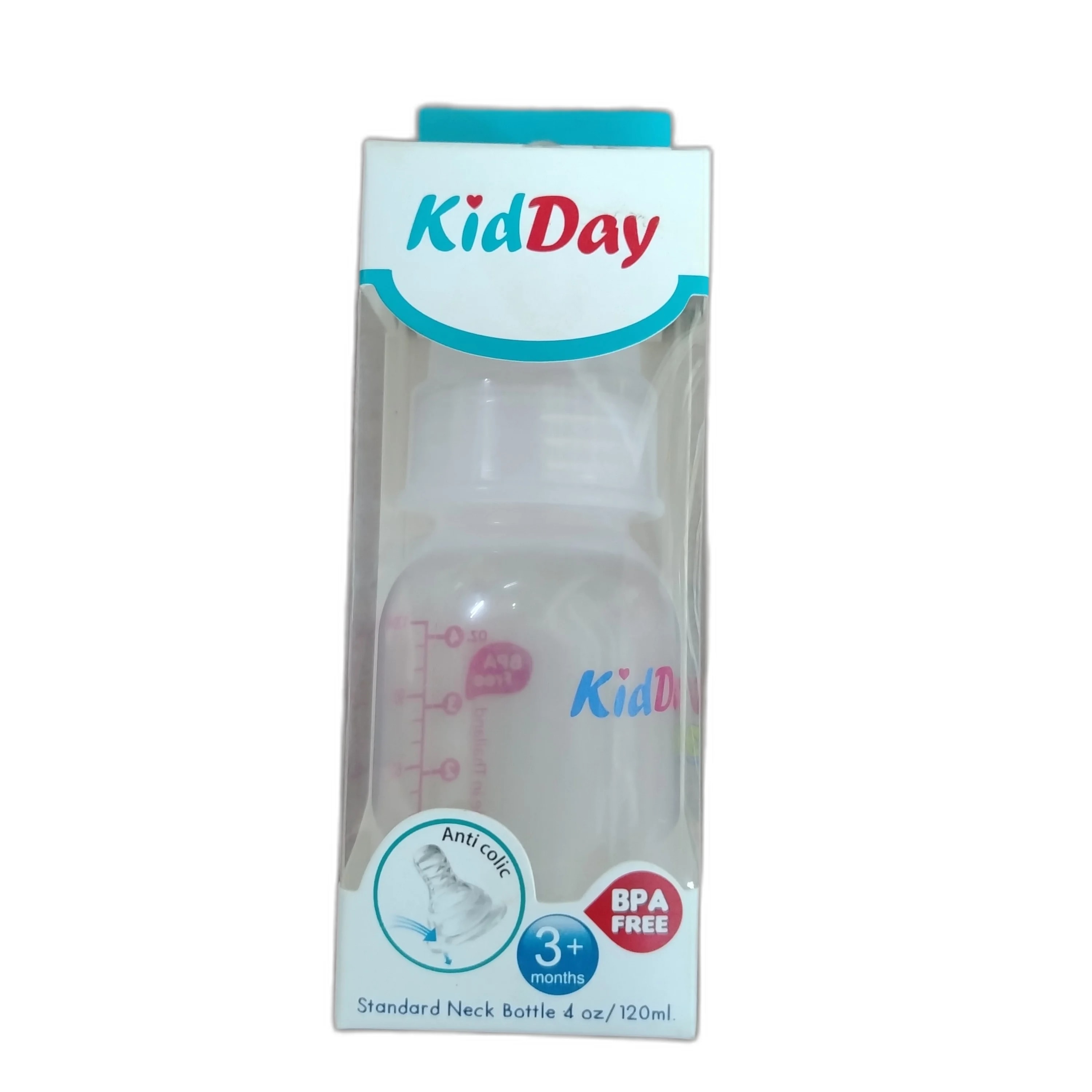 KidDay Standard Neck Bottle 4oz/120ml Not available - DARAREASH PHARMACY