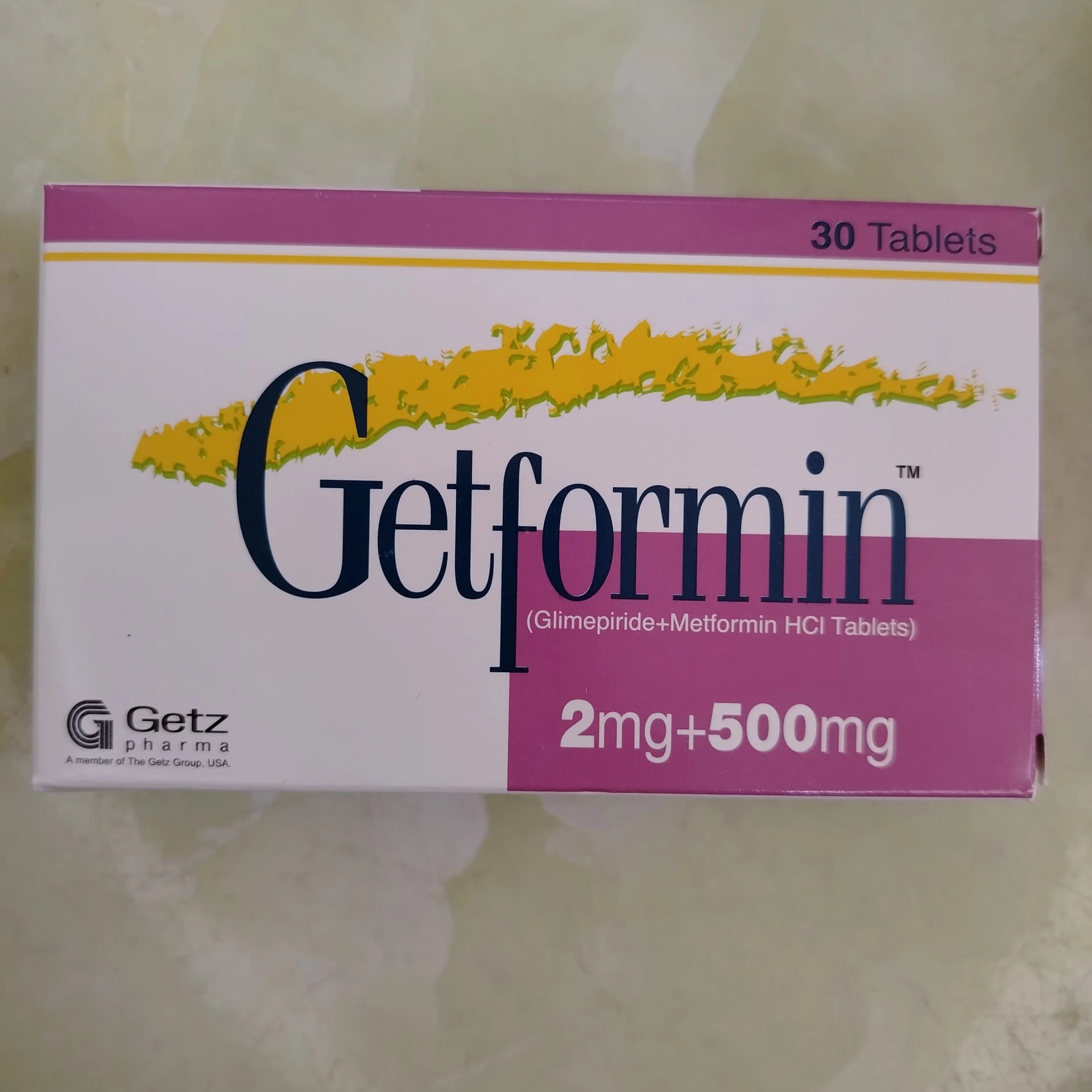 Getformin 2mg + 500mg - Phal Cham Rouen