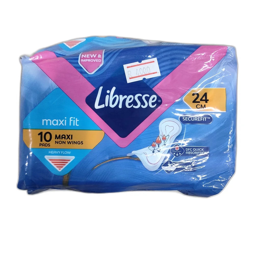 Libresse Maxi Fit Maxi Non Wings 24 cm, 10 pads - Depot de Pharmacie B Rotha