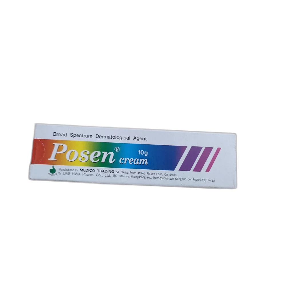 Posen Betamethasone Dipropionate 0.64 mg/g / Clotrimazole 10 mg/g / Gentamicin 1 mg/g - PHARMACIE MONGKUL