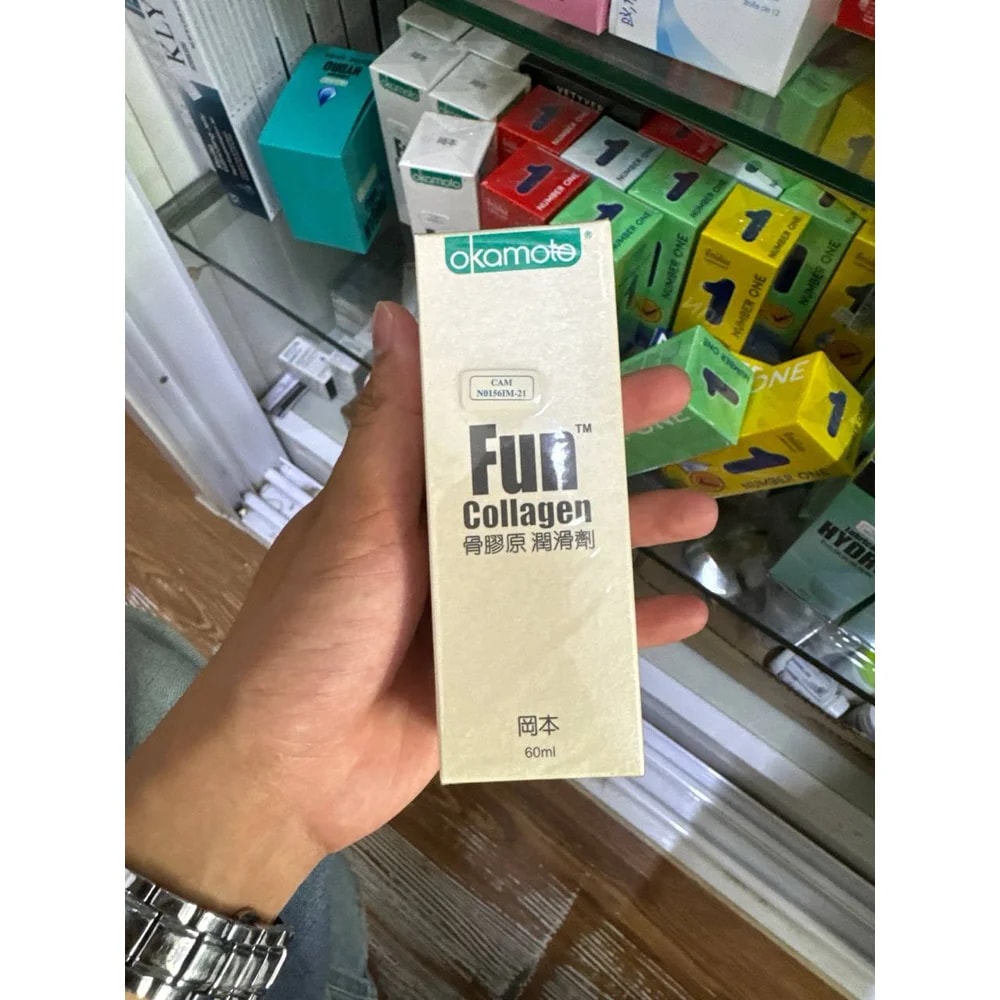 Okamoto Fun Collagen Lubricant Collagen lubricant, 60 mL bottle - Kim Yi
